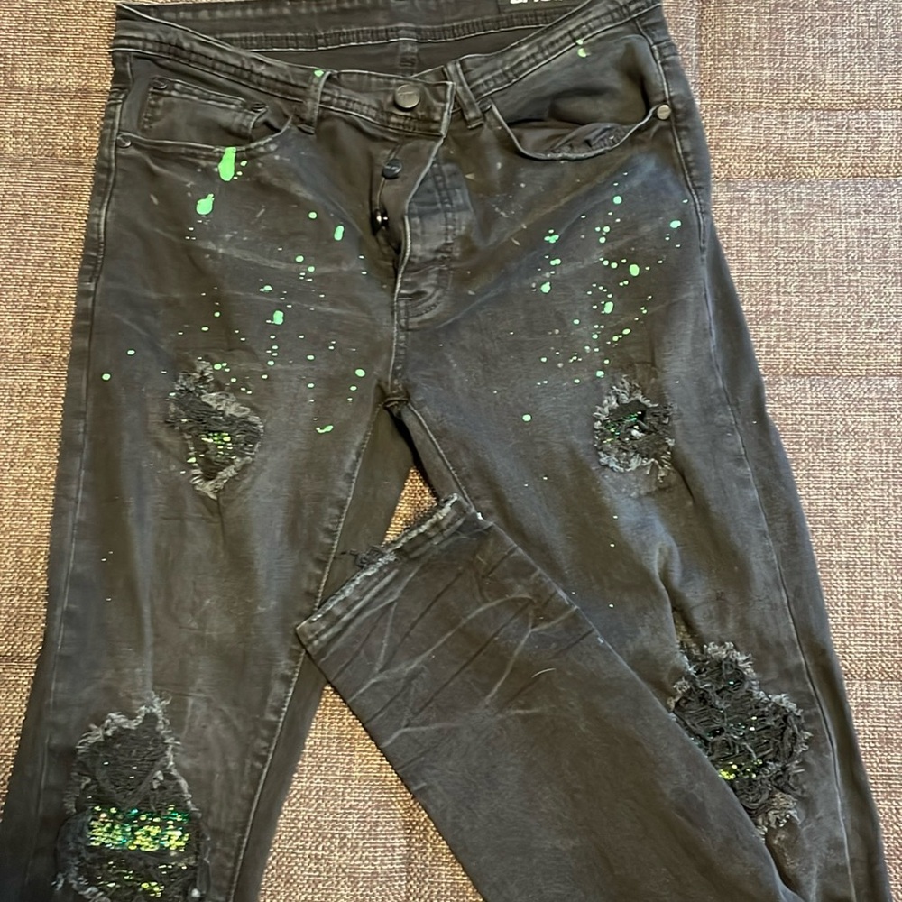 GFTD black denim skinny jeans